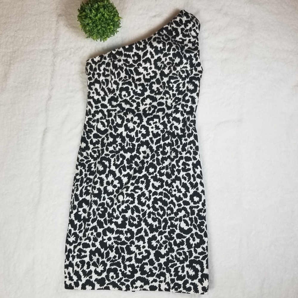 Calvin Klein Black White Cheetah Print